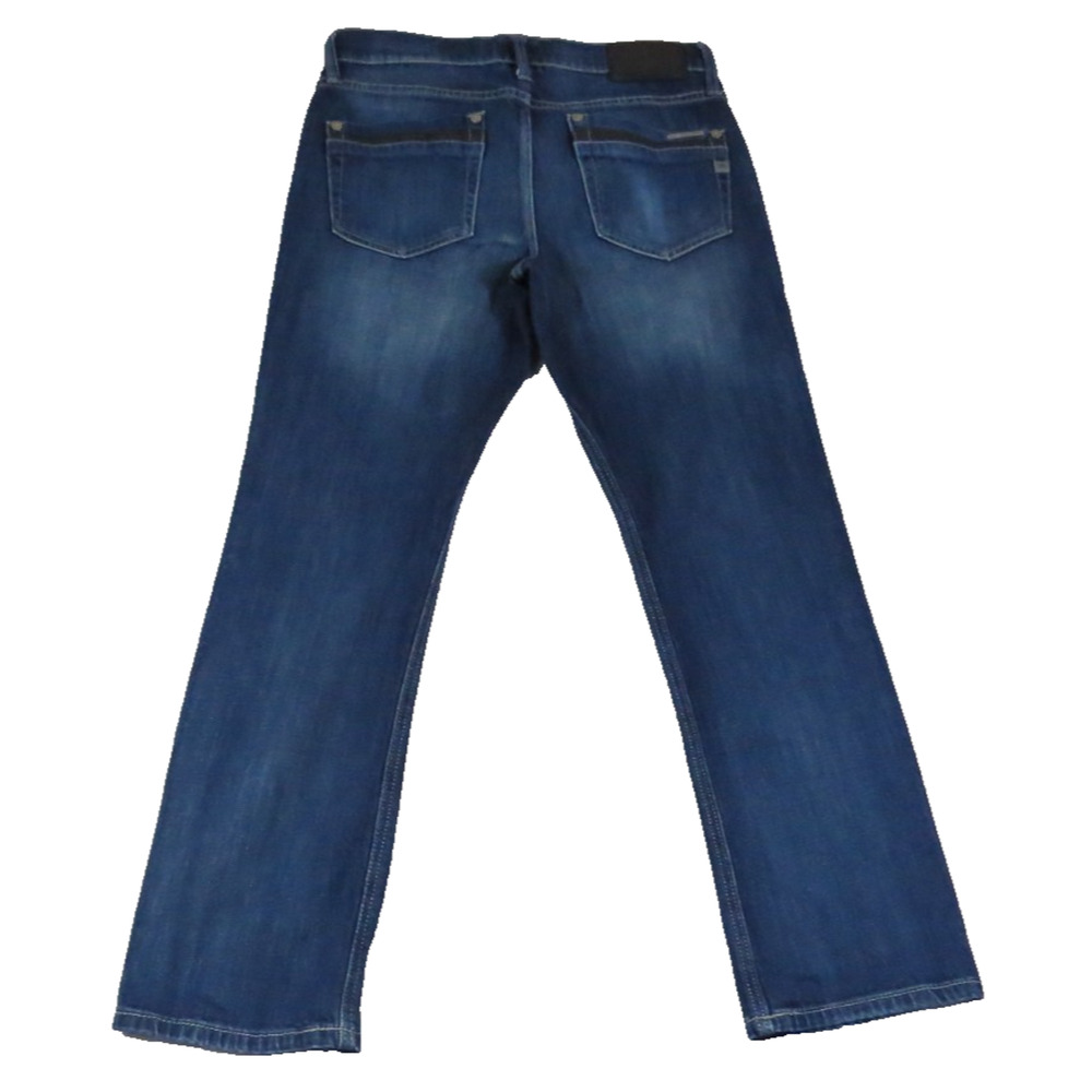Rock Republic Women Straight Jeans 32x29 Blue Denim Mid Rise Stretch Fit Western